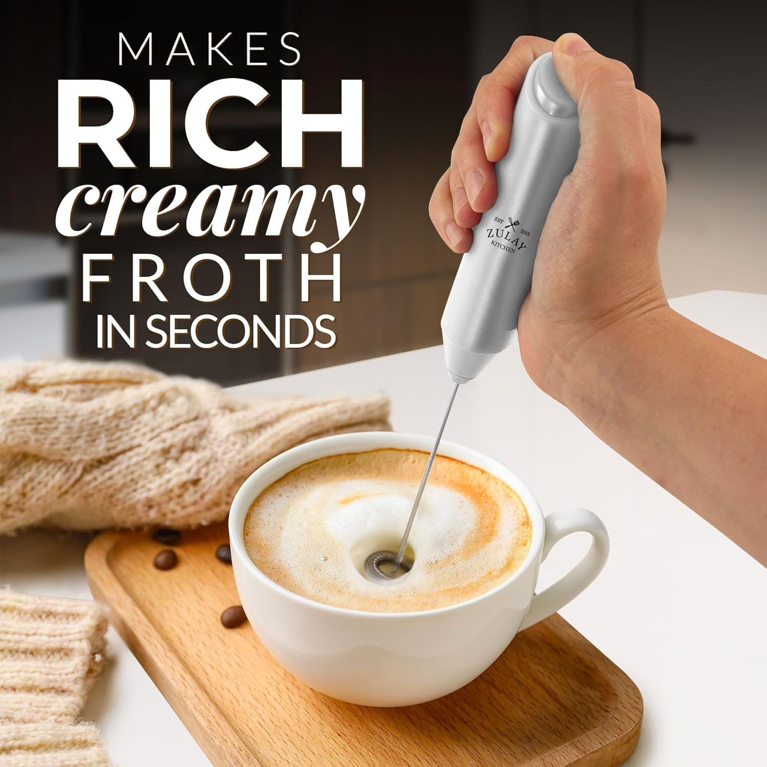 FrothMate Milk Frother Without Stand