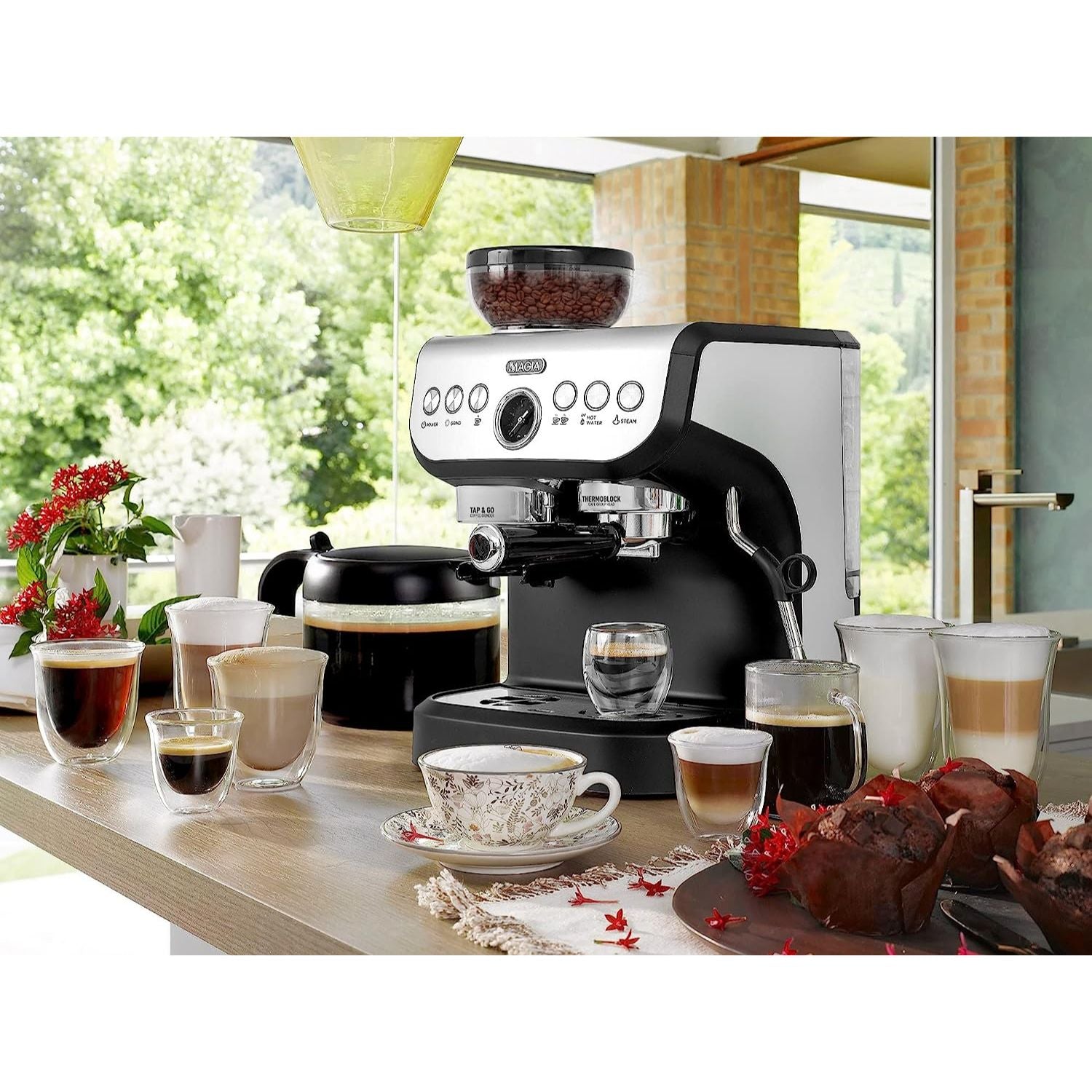 Sage Bambino Plus Pump Espresso Coffee Machine in Black S