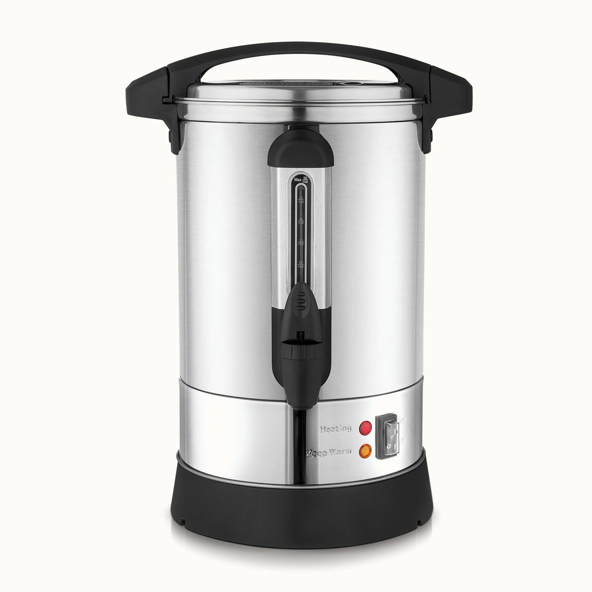 50 Cup Commercial Coffee Urn - Stainless Steel-Silver Urn by Zulay Kitchen