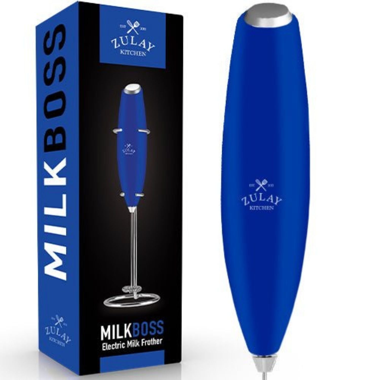 Zulay Kitchen Classic Milk Frother With Stand - Matte Sky Blue, 1 - Foods  Co.