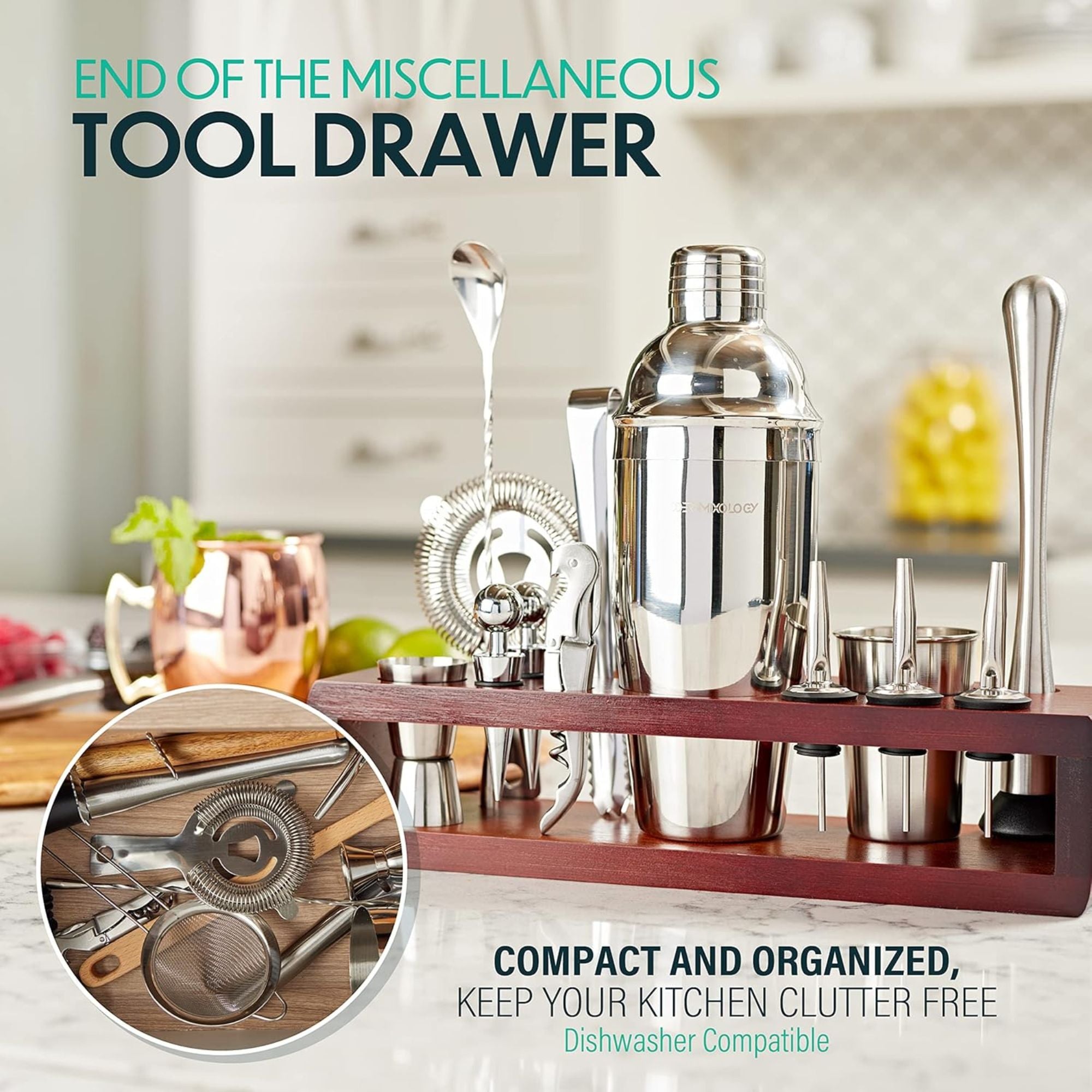 Compact and Organized Bartender Kit