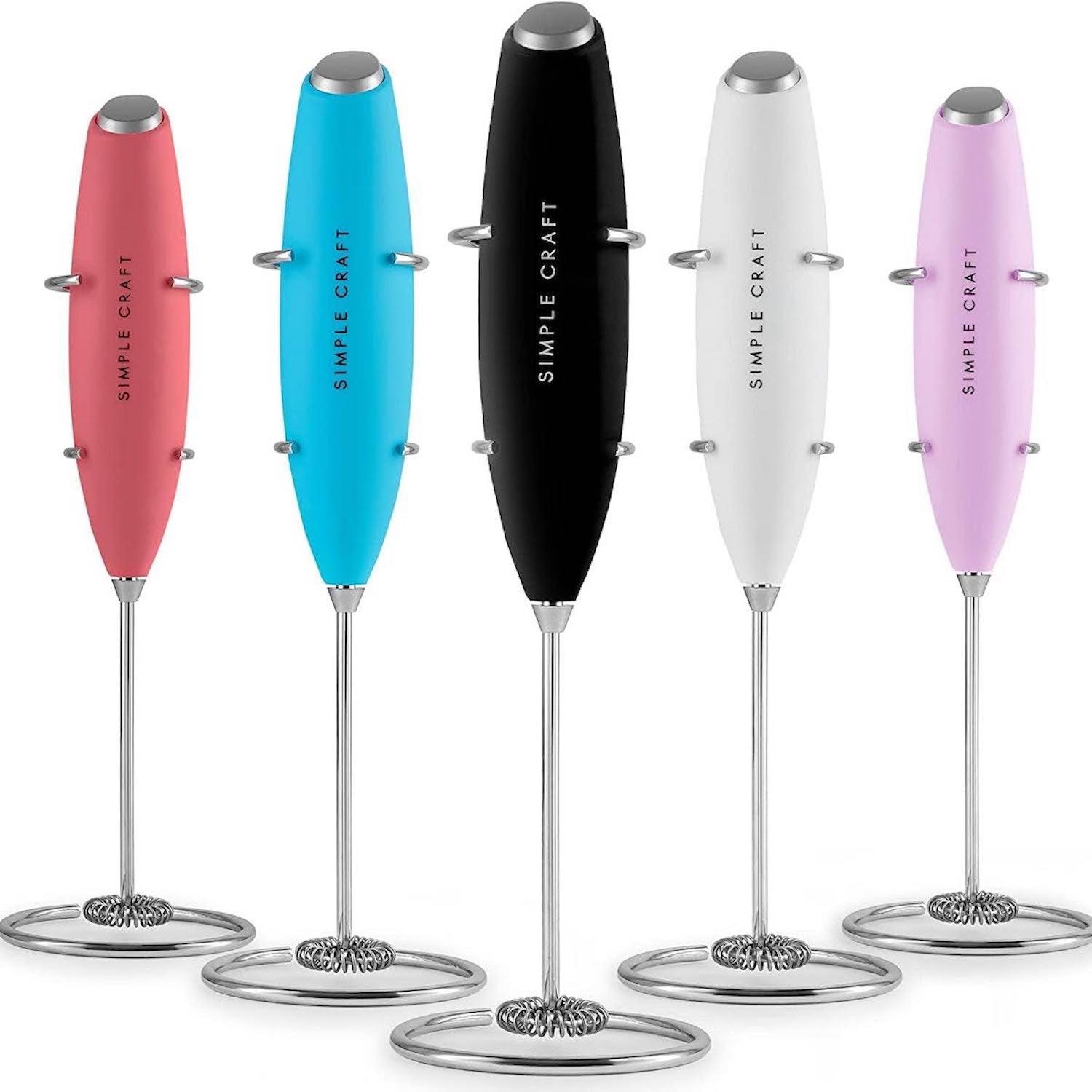 ZK FrothMate Milk Frother Without Stand Purple Teal Fade