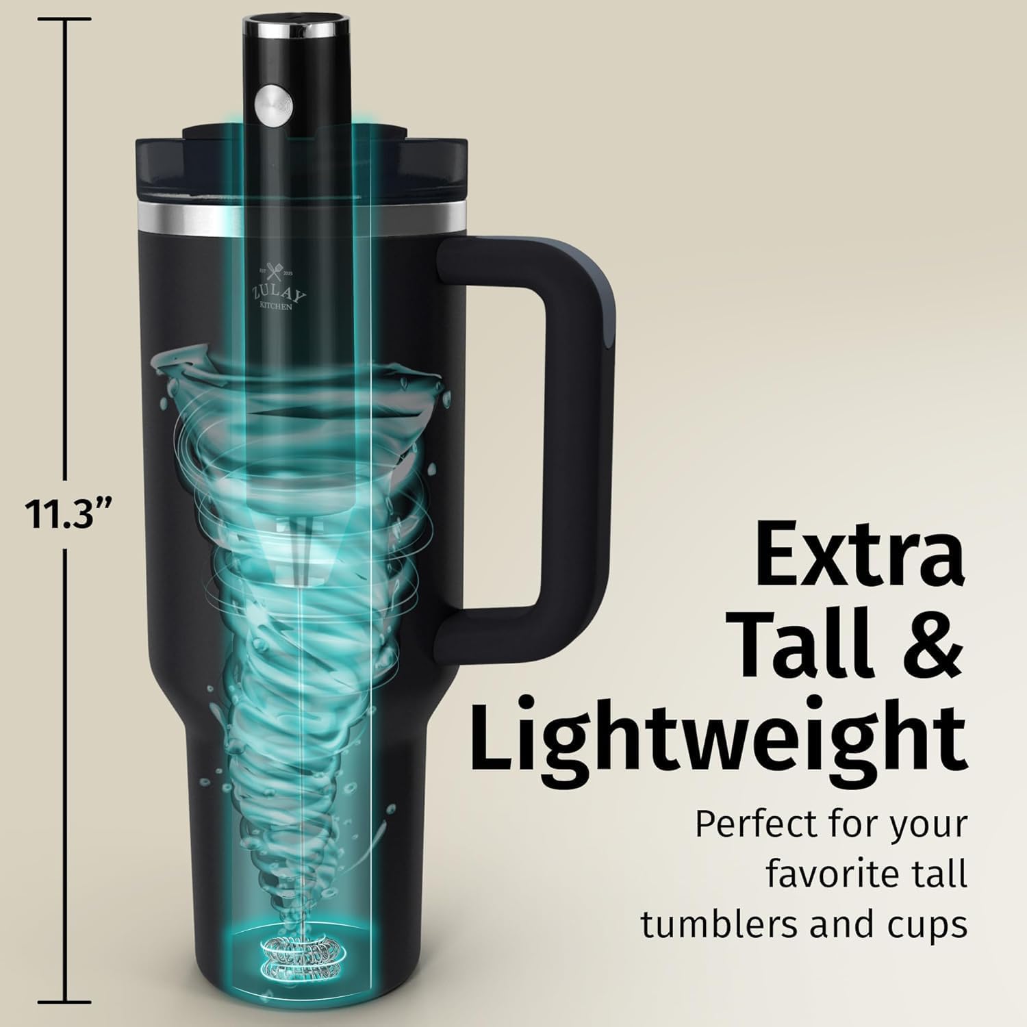 LUX™ Frother with Tall, Ergonomic Design by Zulay Kitchen