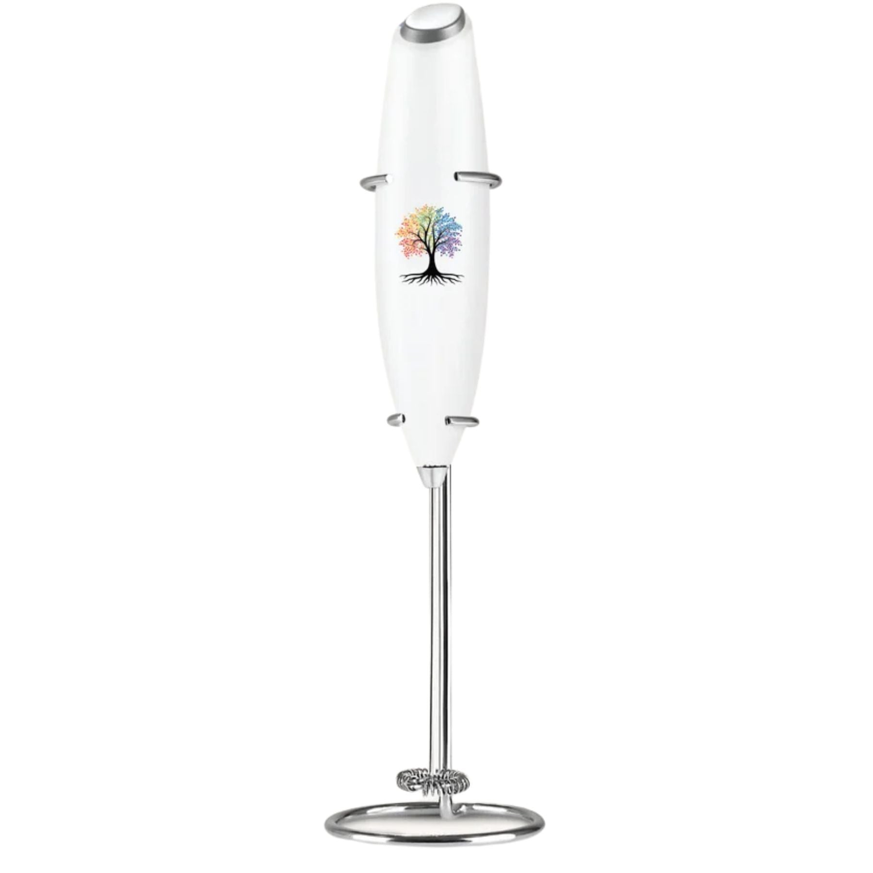 Classic Milk Frother With Stand Tree of Life by Zulay Kitchen