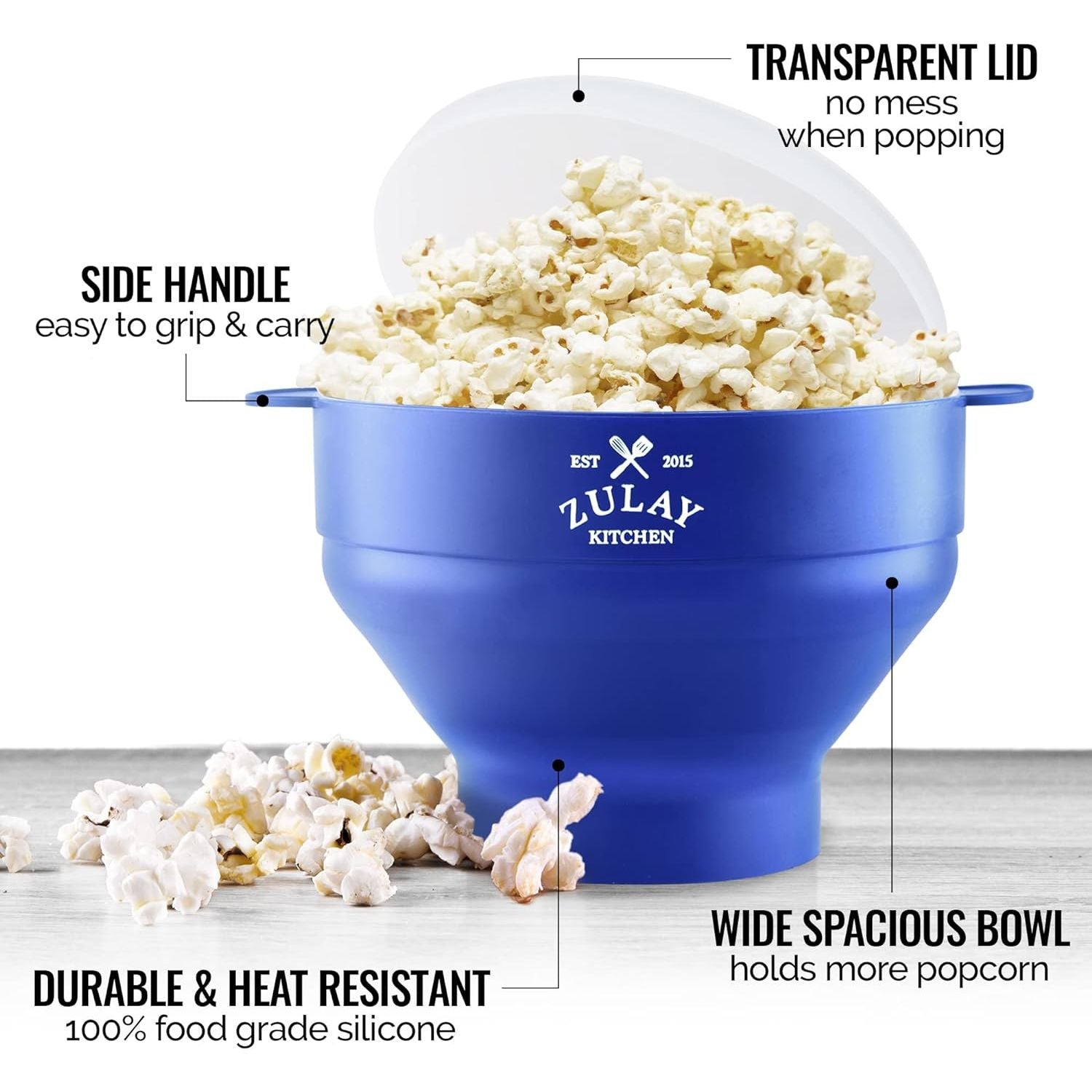 Collapsible Silicone Popcorn Maker