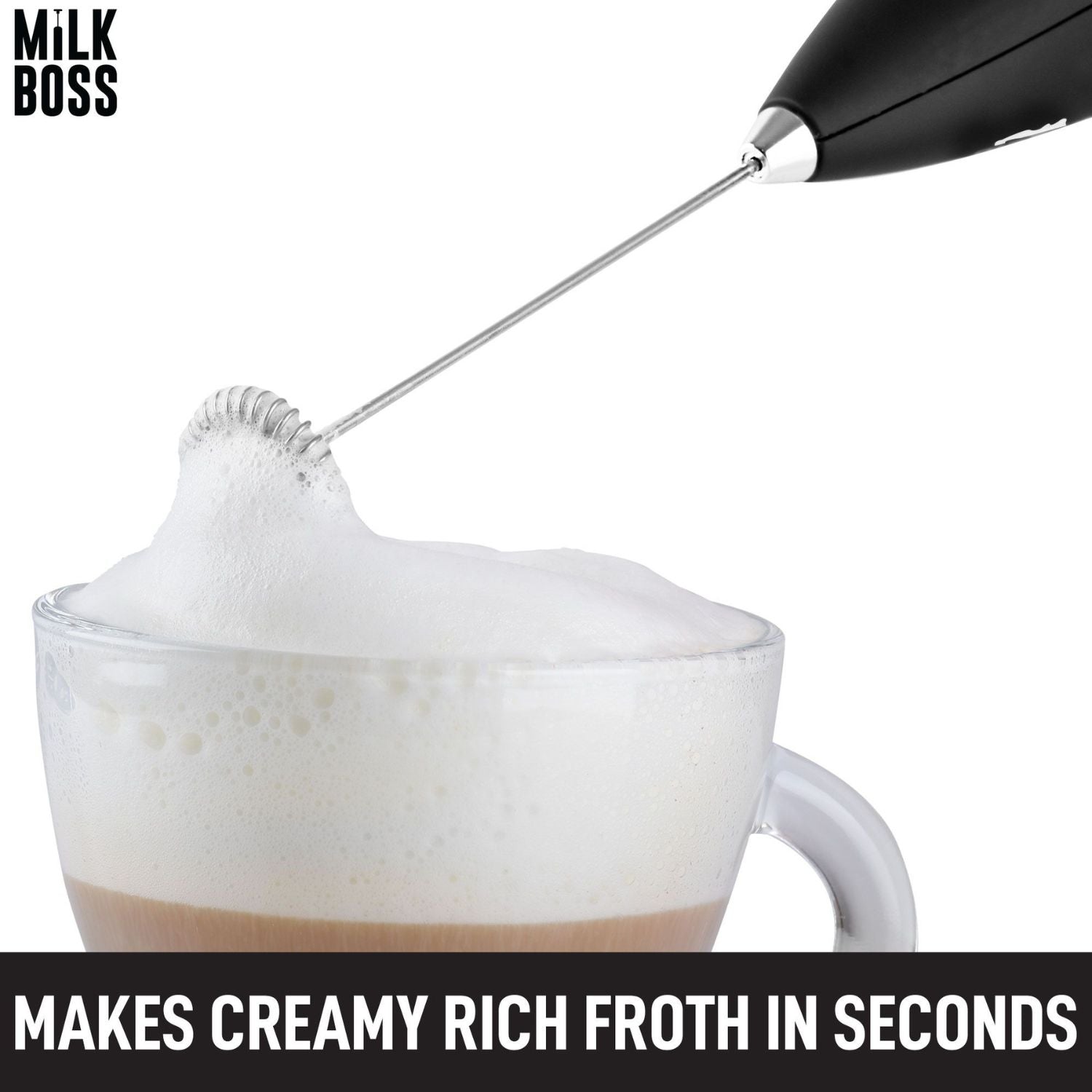 Milk Boss Milk Frother | Battery-Operated