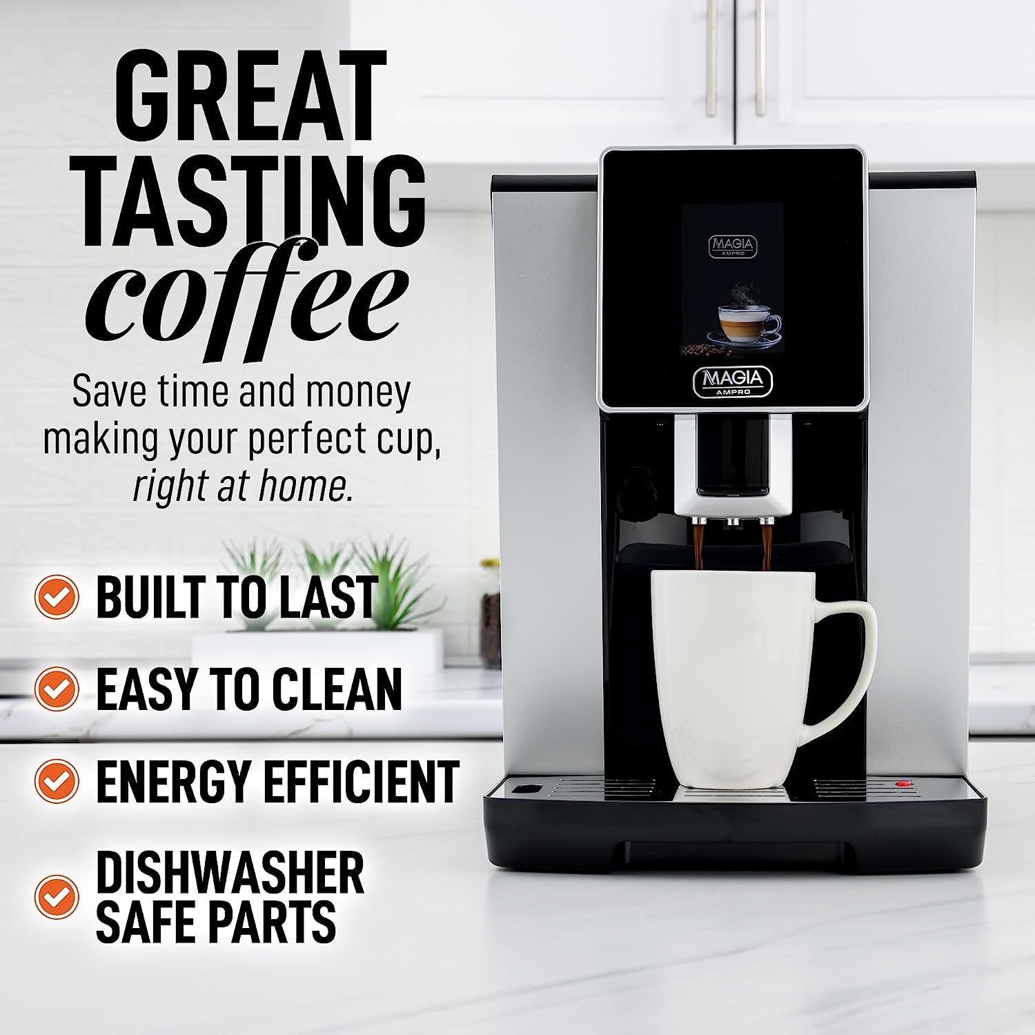 Zulay Kitchen Magia Ampro Automatic Espresso Machine in 2023  Automatic espresso  machine, Espresso machine, Automatic coffee machine