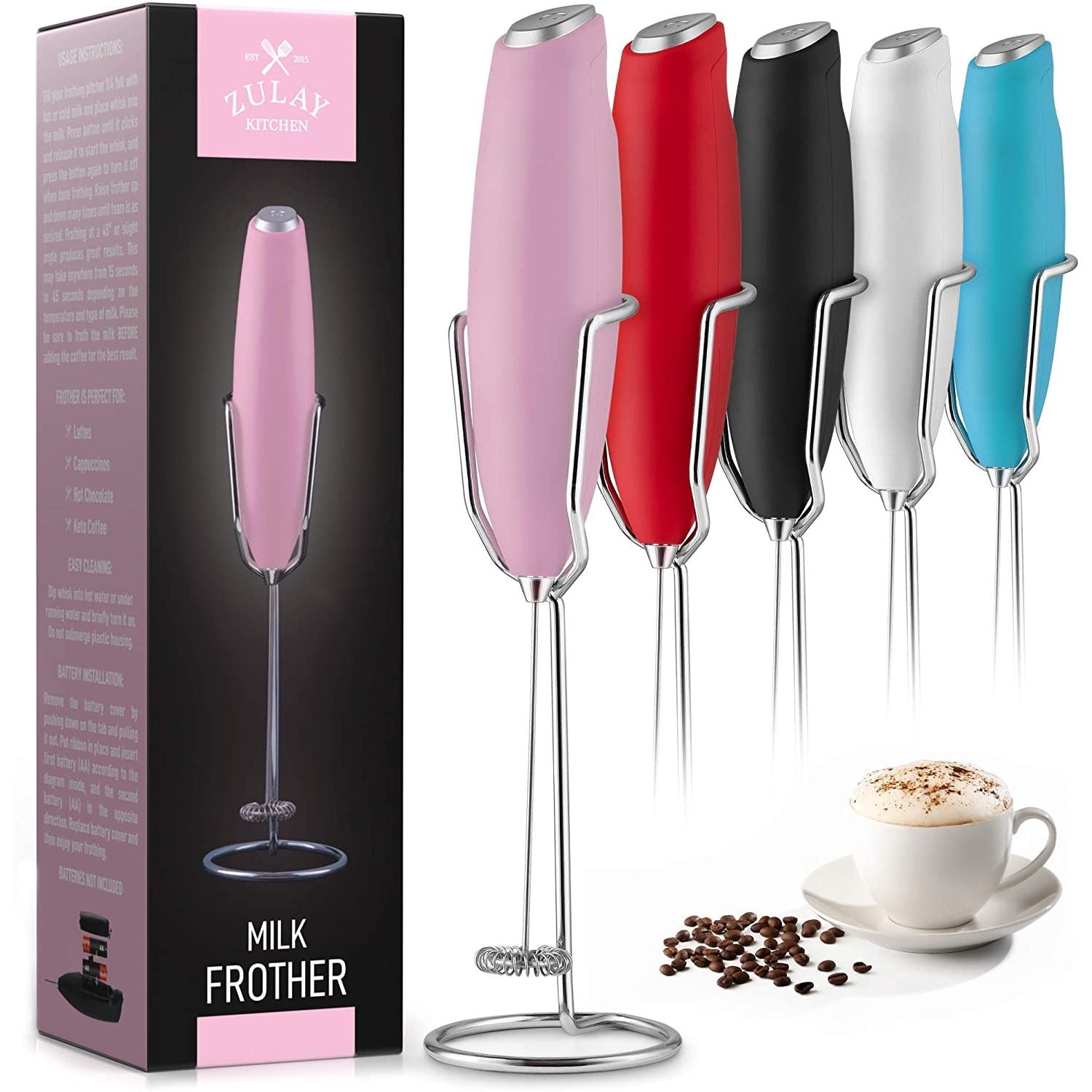 Zulay Kitchen FrothMate Powerful Milk Frother for Coffee - Yahoo Shopping