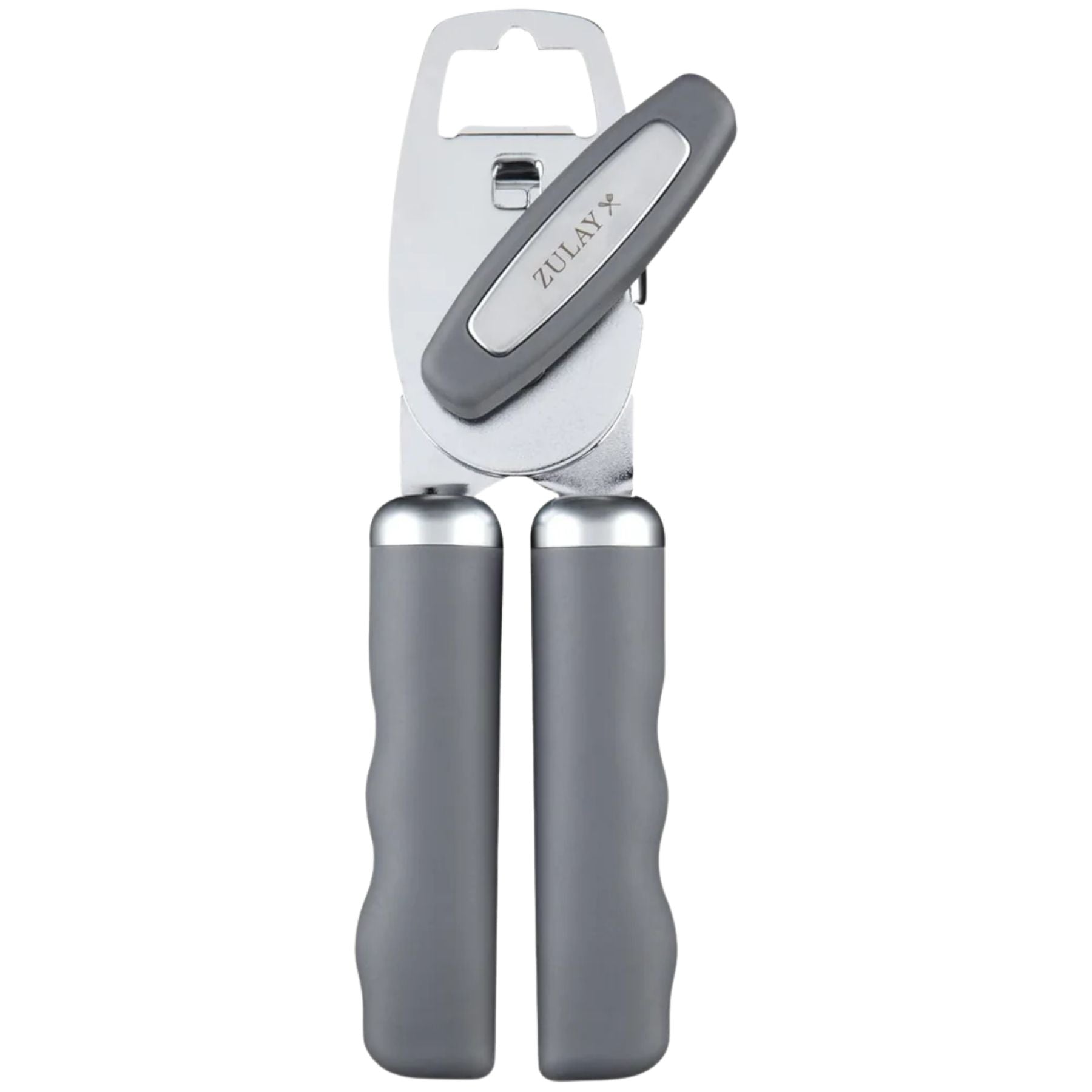 Stainless Steel Manual Can Opener with Bottle Opener - Gray by Zulay Kitchen