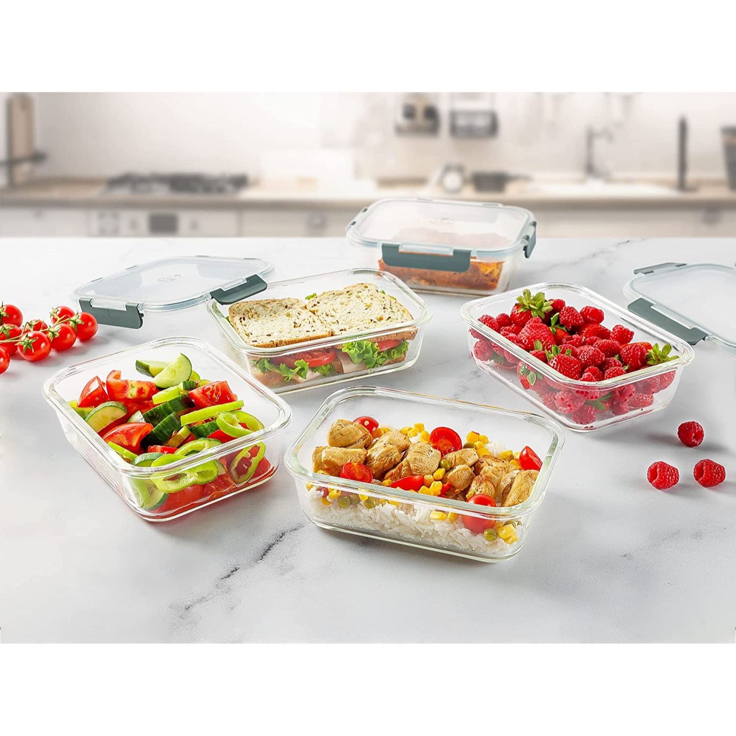 Snap Lock Glass Food Containers Online