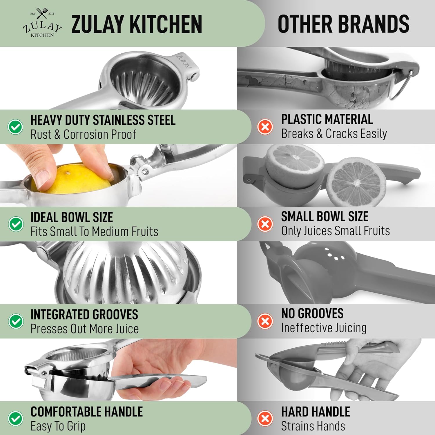 Extra Large Stainless Steel Lemon Squeezer