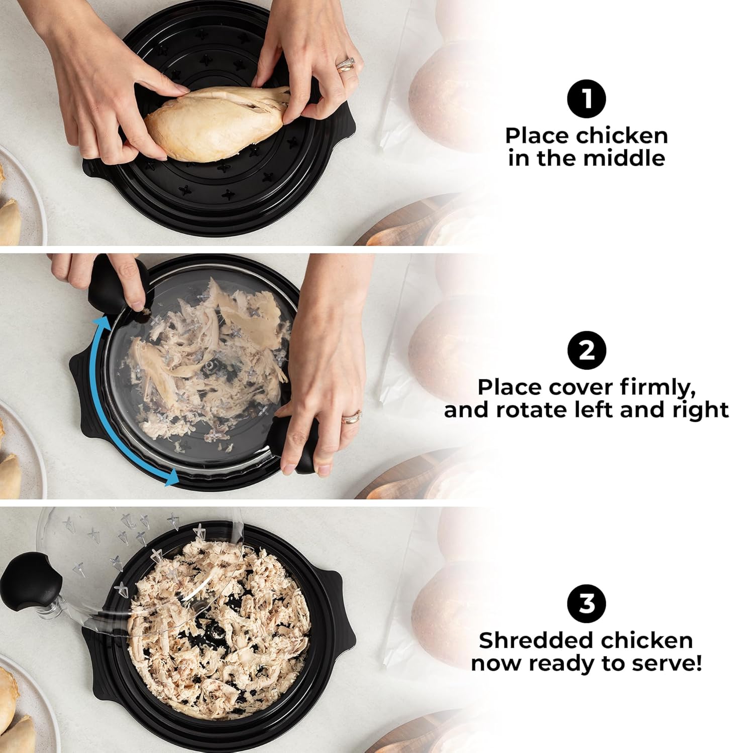 Easy to Use for Home Cooking Chicken Shredder by Zulay Kitchen