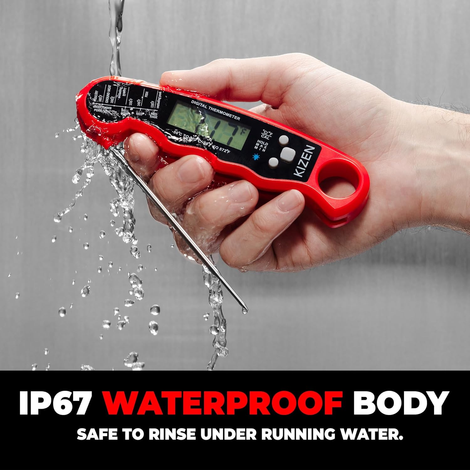 IP67 Waterproof Digital Meat Thermometer