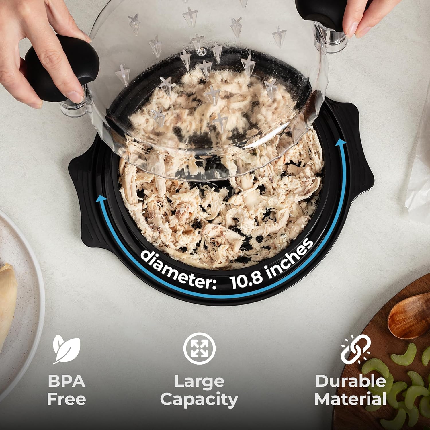 BPA Free, Large Capacity, Durable Material Chicken Shredder by Zulay Kitchen