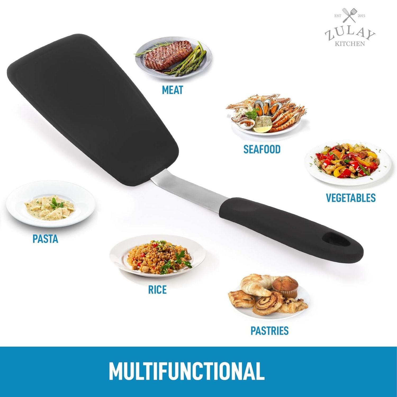Zulay 4pcs Silicone Spatula Set - Heat Resistant Silicone Tools for  Cooking, Baking & Mixing - One P…See more Zulay 4pcs Silicone Spatula Set -  Heat