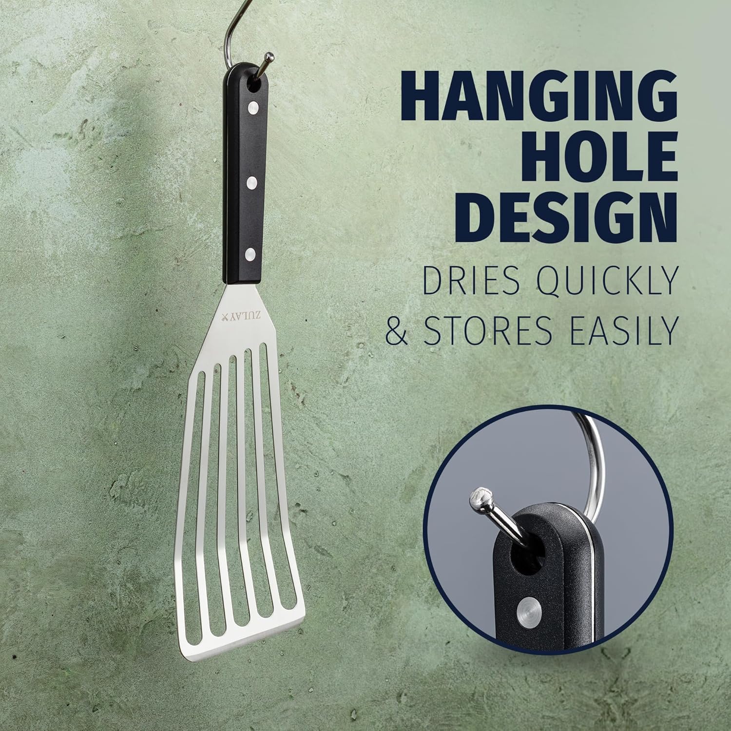 Spatula with Hanging Hole by Zulay Kitchen