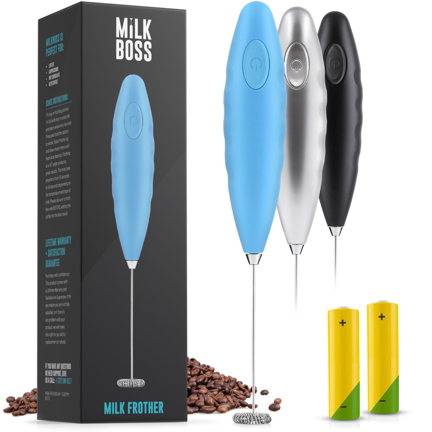 Milk Boss Electric Handheld Milk Frother - Golden Gait Mercantile