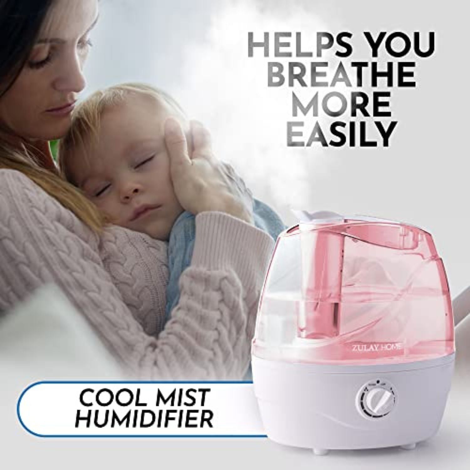 Cool Mist Humidifiers (2.2L Water Tank)