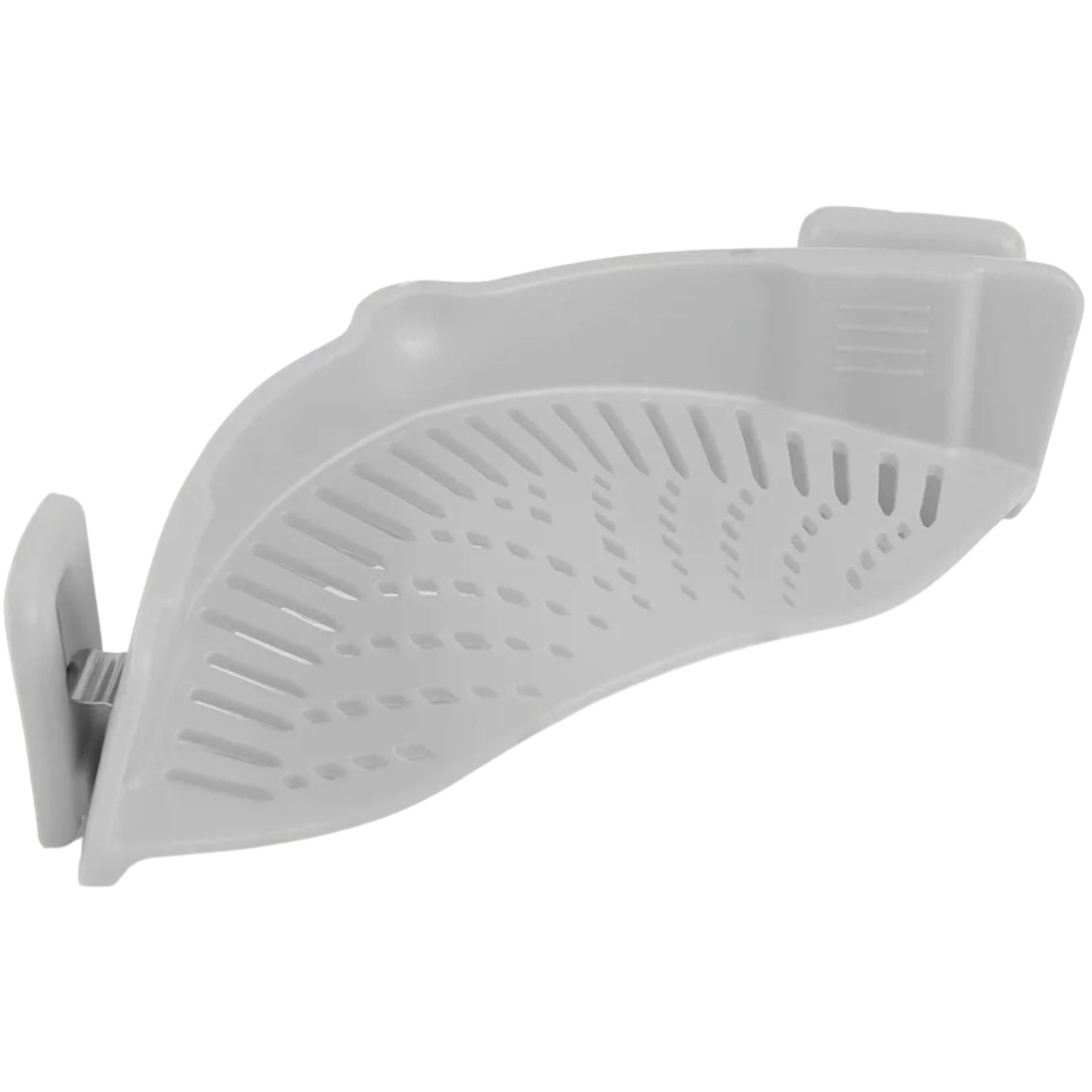 Adjustable Silicone Pot Strainer for Pots, Pans and Bowls- Light Gray by Zulay Kitchen