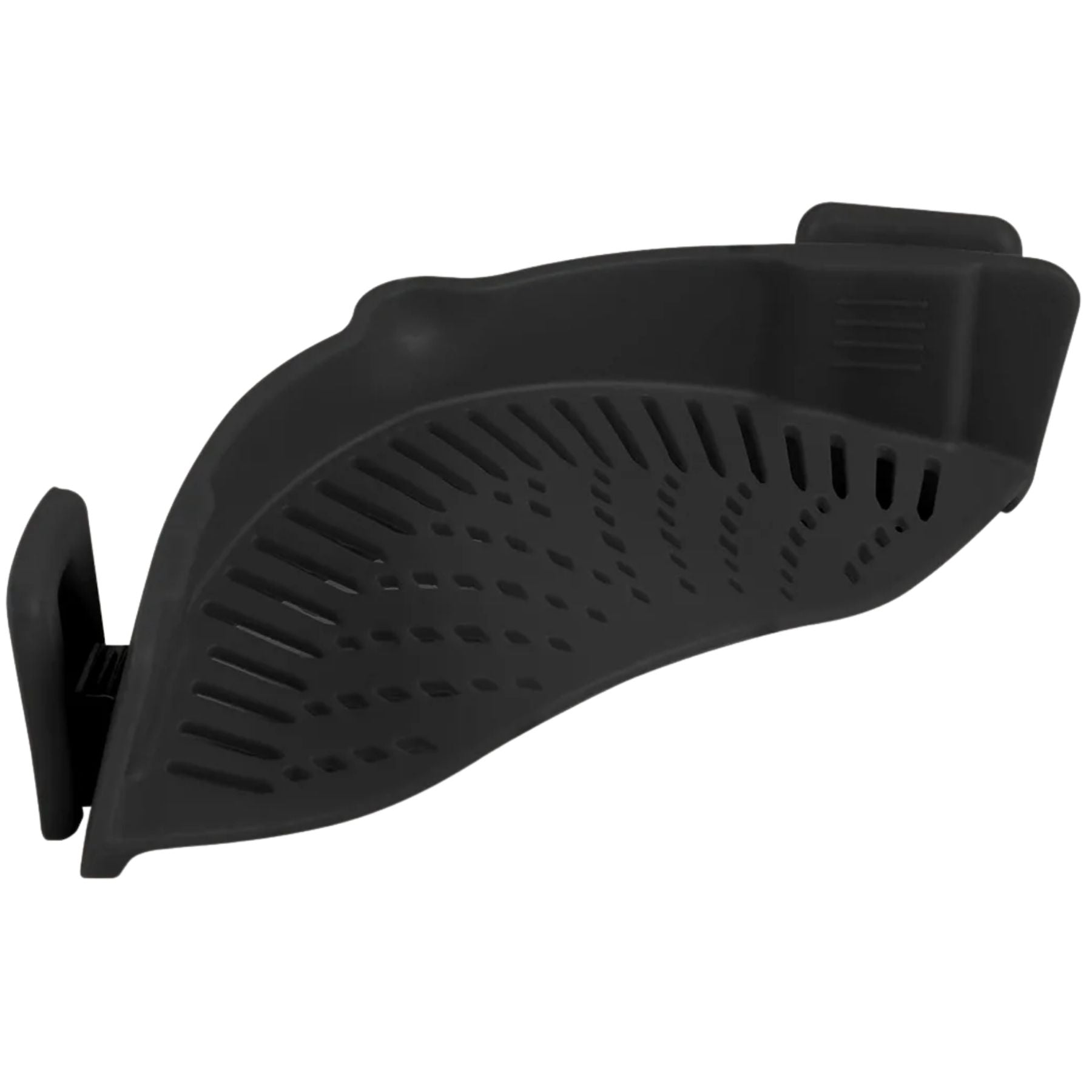Adjustable Silicone Pot Strainer for Pots, Pans and Bowls  Heat-Resistant Strainer-Black by Zulay Kitchen