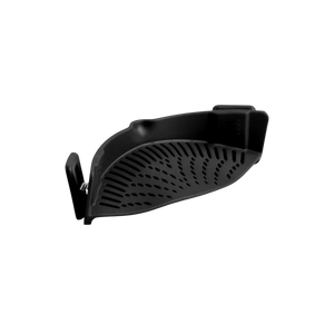Adjustable Silicone Pot Strainer With Clips-Black by Zulay Kitchen