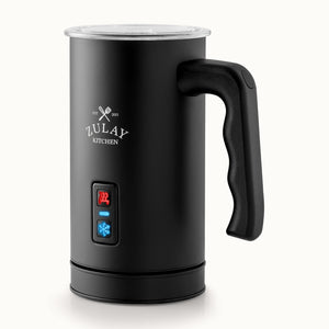 AeroFroth 4-in-1 Electric Milk Frother and Steamer for Coffee & Lattes - Black by Zulay Kitchen