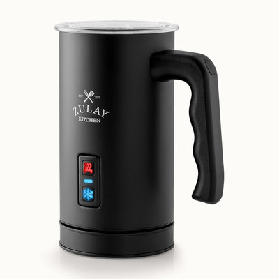 AeroFroth 4-in-1 Electric Milk Frother and Steamer for Coffee & Lattes - Black by Zulay Kitchen