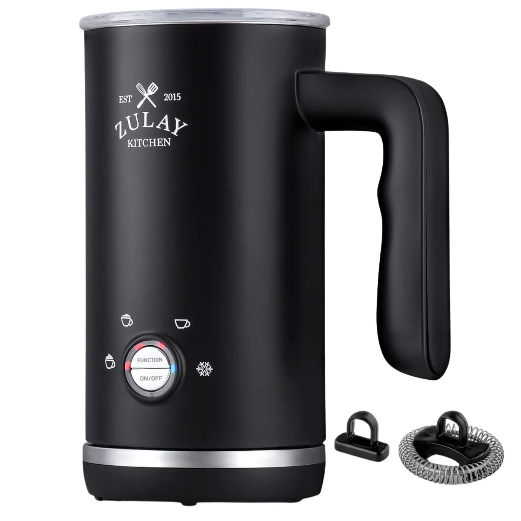 Automatic 4-in-1 Milk Frother Electric Heater - Black by Zulay Kitchen