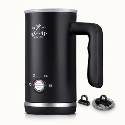 Automatic 4-in-1 Milk Frother Electric Heater - Black by Zulay Kitchen