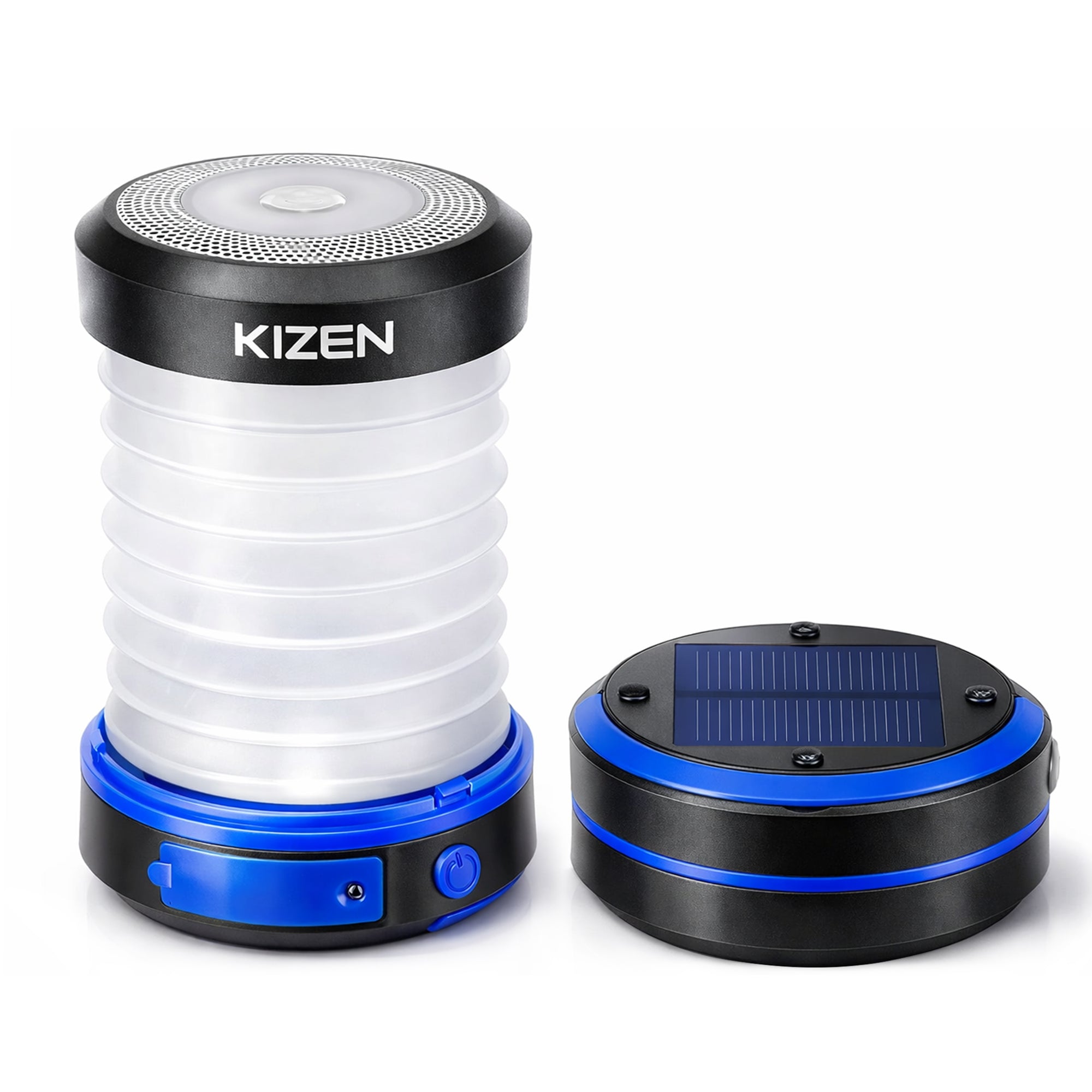 Kizen Solar Lantern - Black & Blue