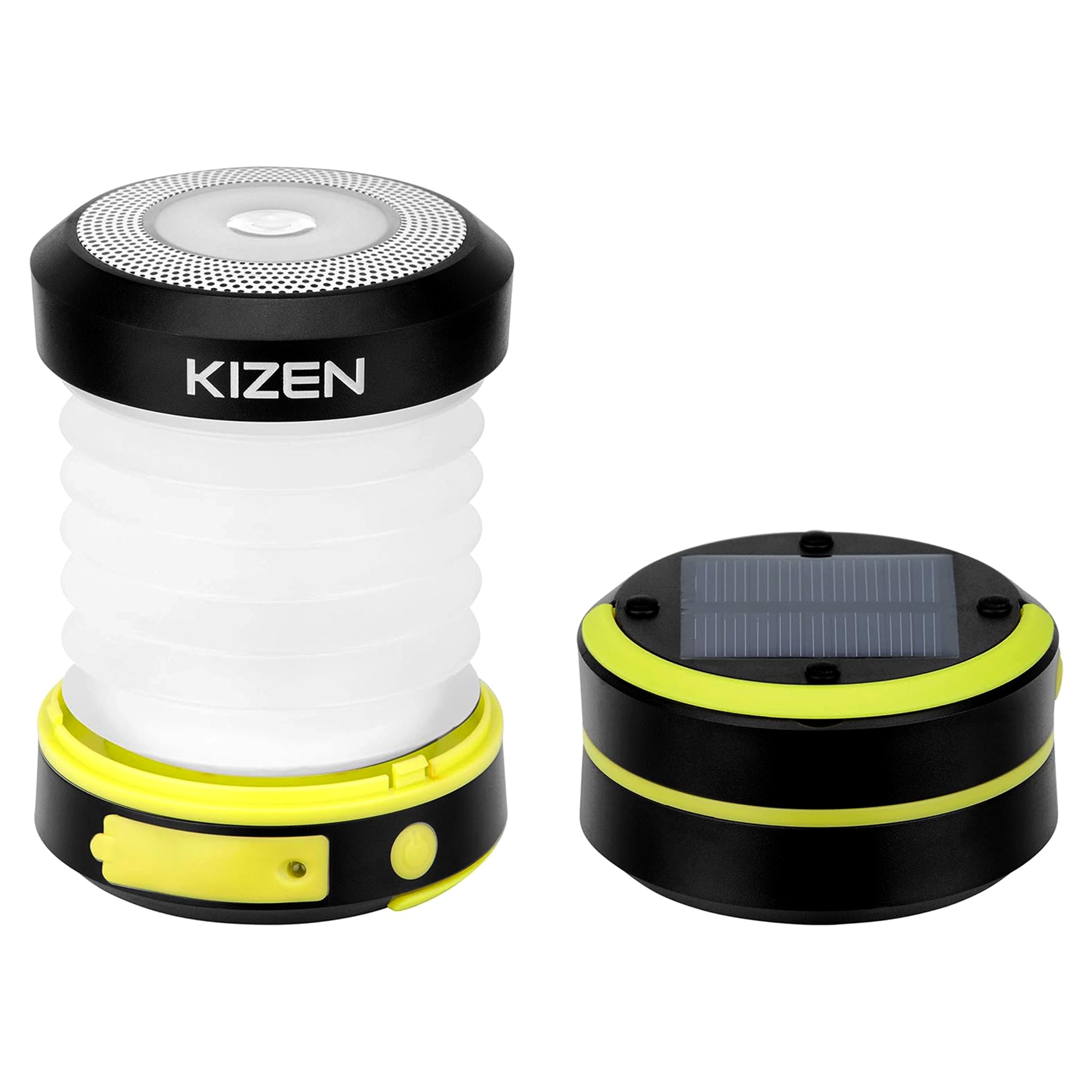Kizen Solar Lantern - Black & Yellow