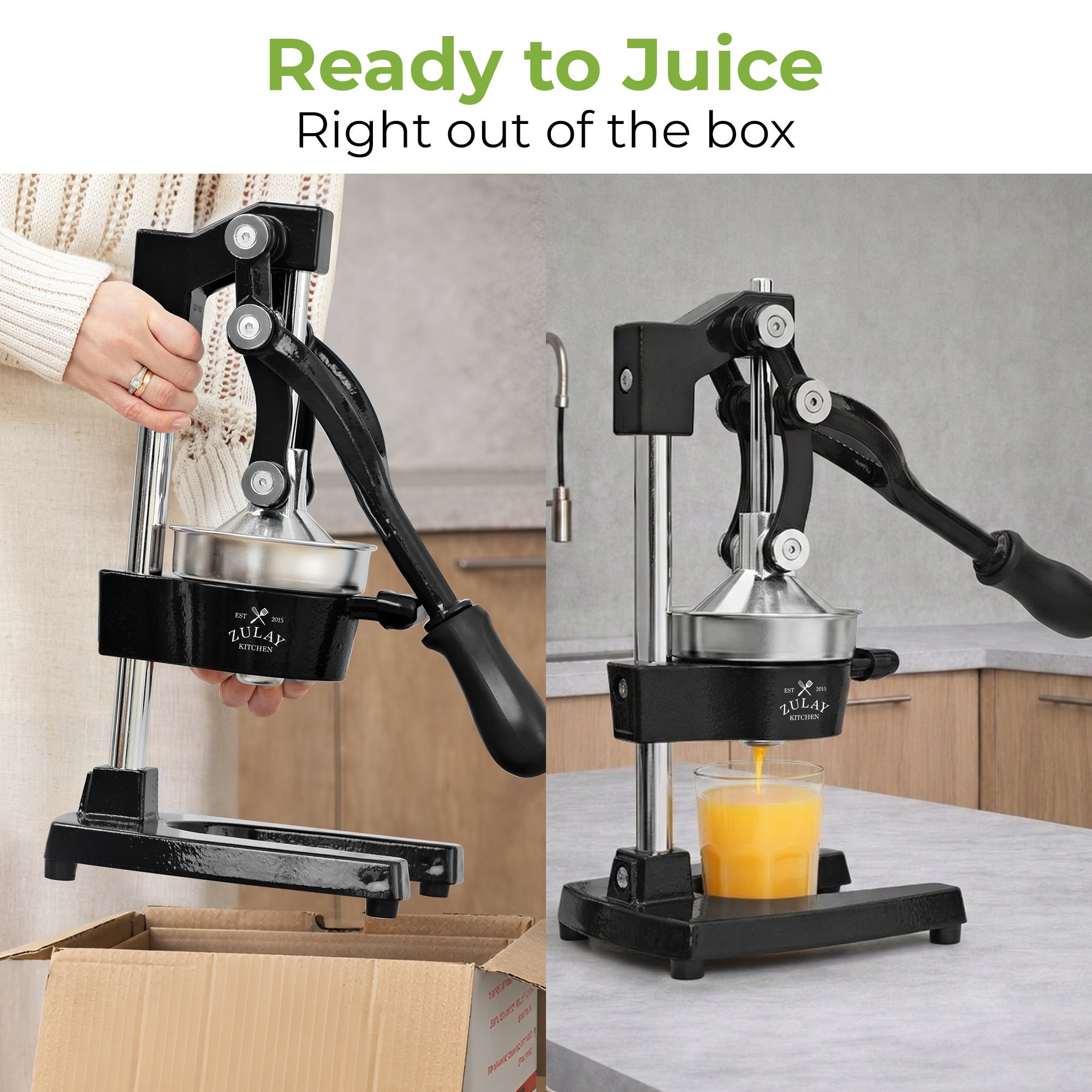 Cast Iron Juicer - Black by Zulay Kitchen