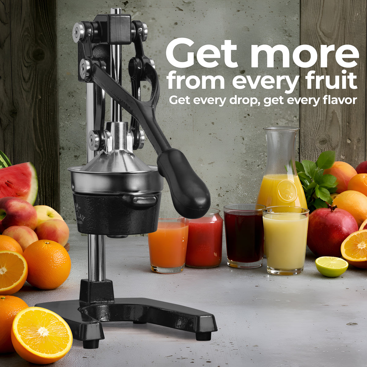 Cast Iron Juicer - Black by Zulay Kitchen