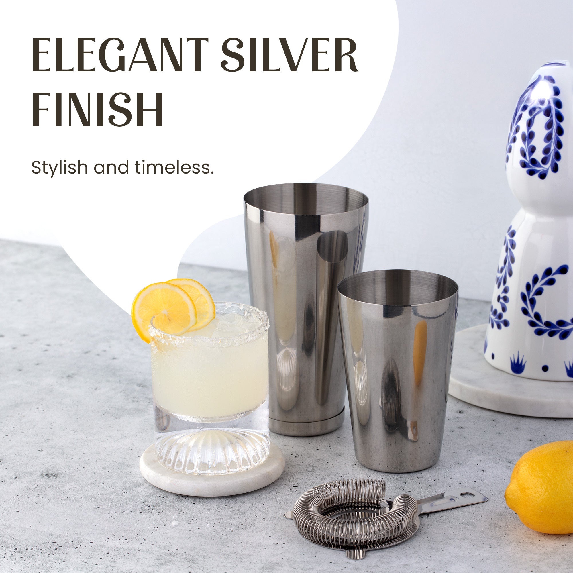 Zulay Kitchen Cocktail Shaker - Thumbnail 5