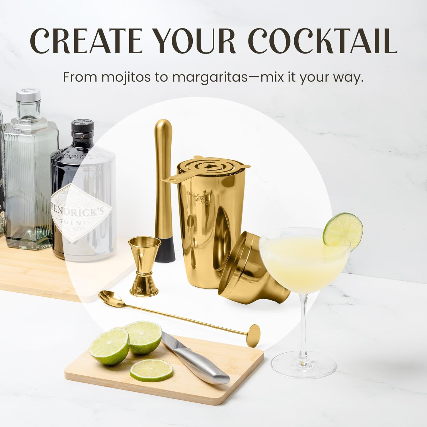 Complete Bartender Kit for Making Cocktails At Home
