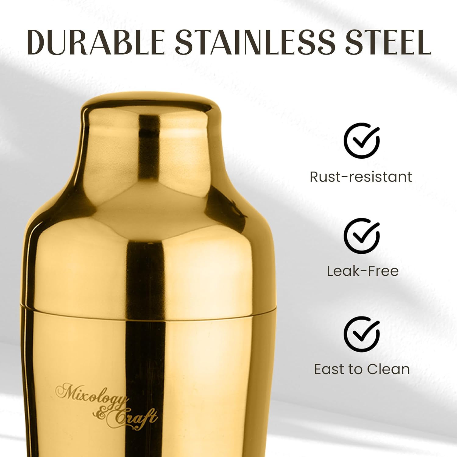 Bartender Kit with Oval Wood Stand | 10-Piece