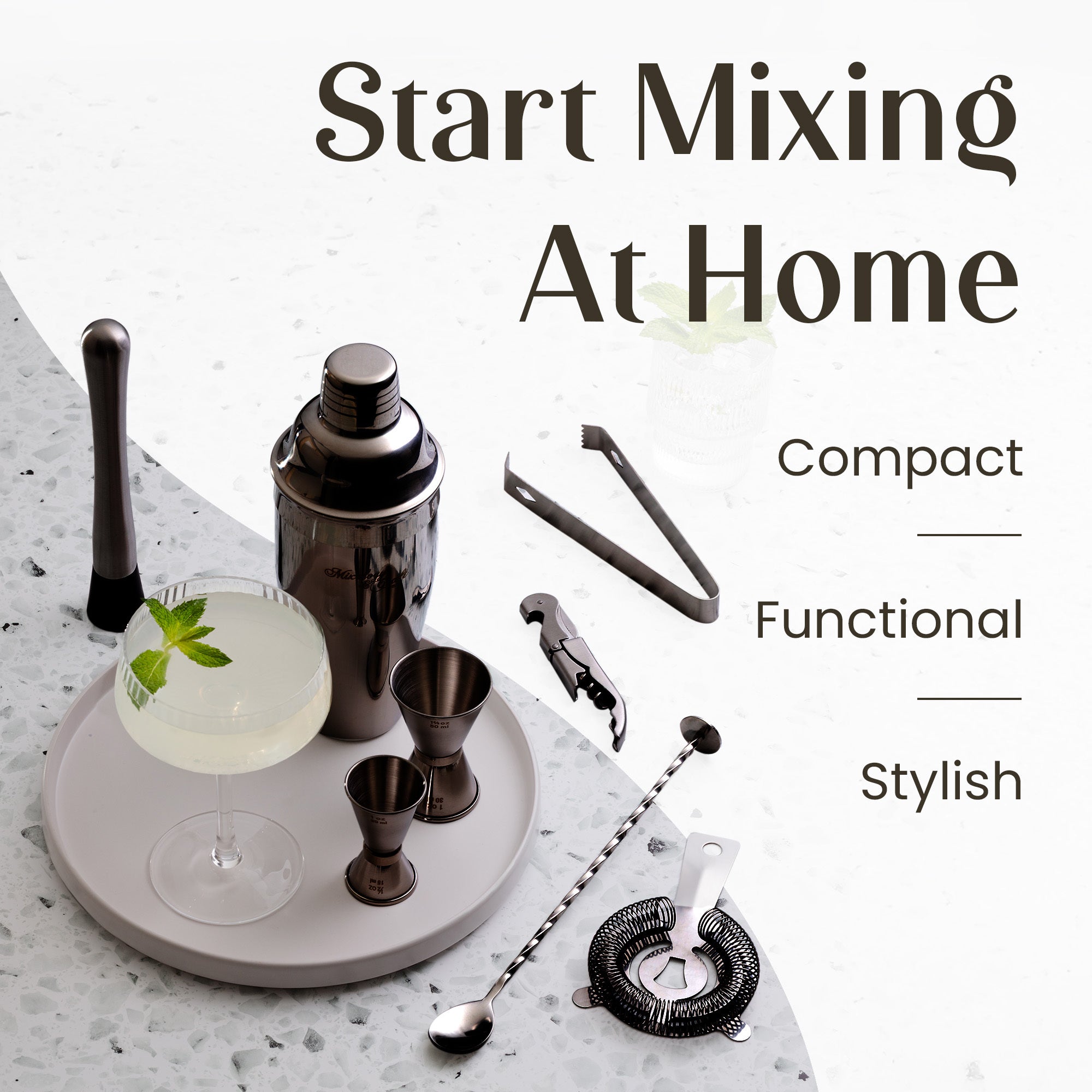 Start Mxing At Home with Durable and Stylish Bar Tools