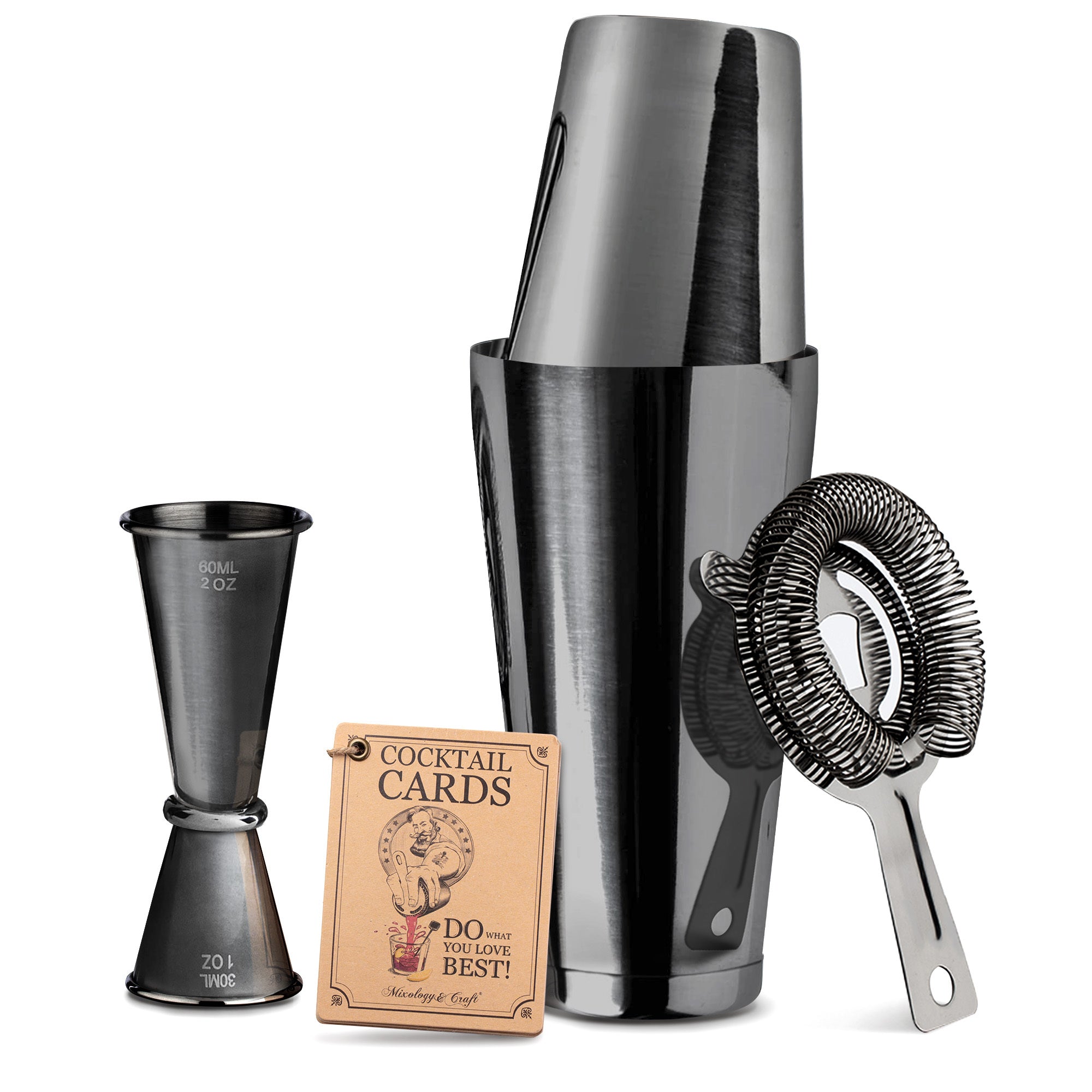 4-Piece Boston Cocktail Shaker Set - Thumbnail 2