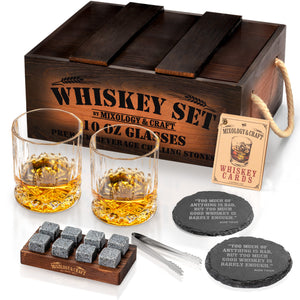 15-Piece Whiskey Crate Gift Set