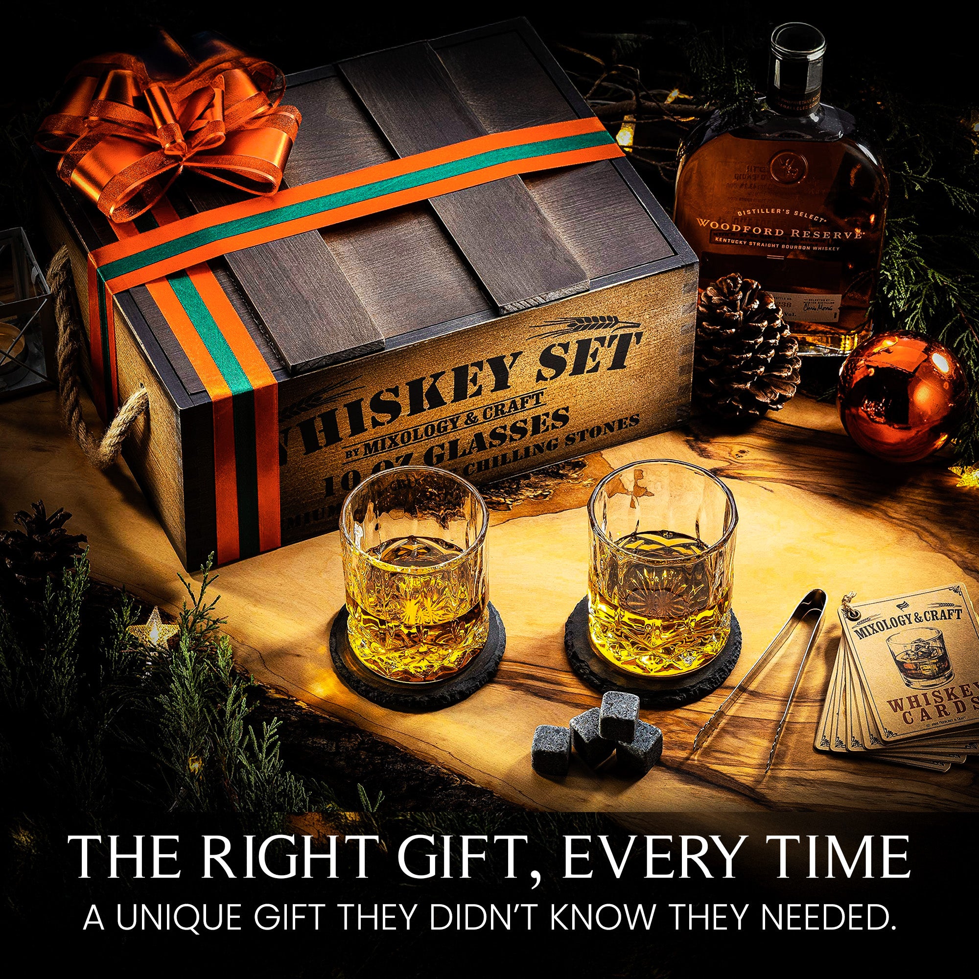 Whiskey Gift Set with Crate | 15-Piece