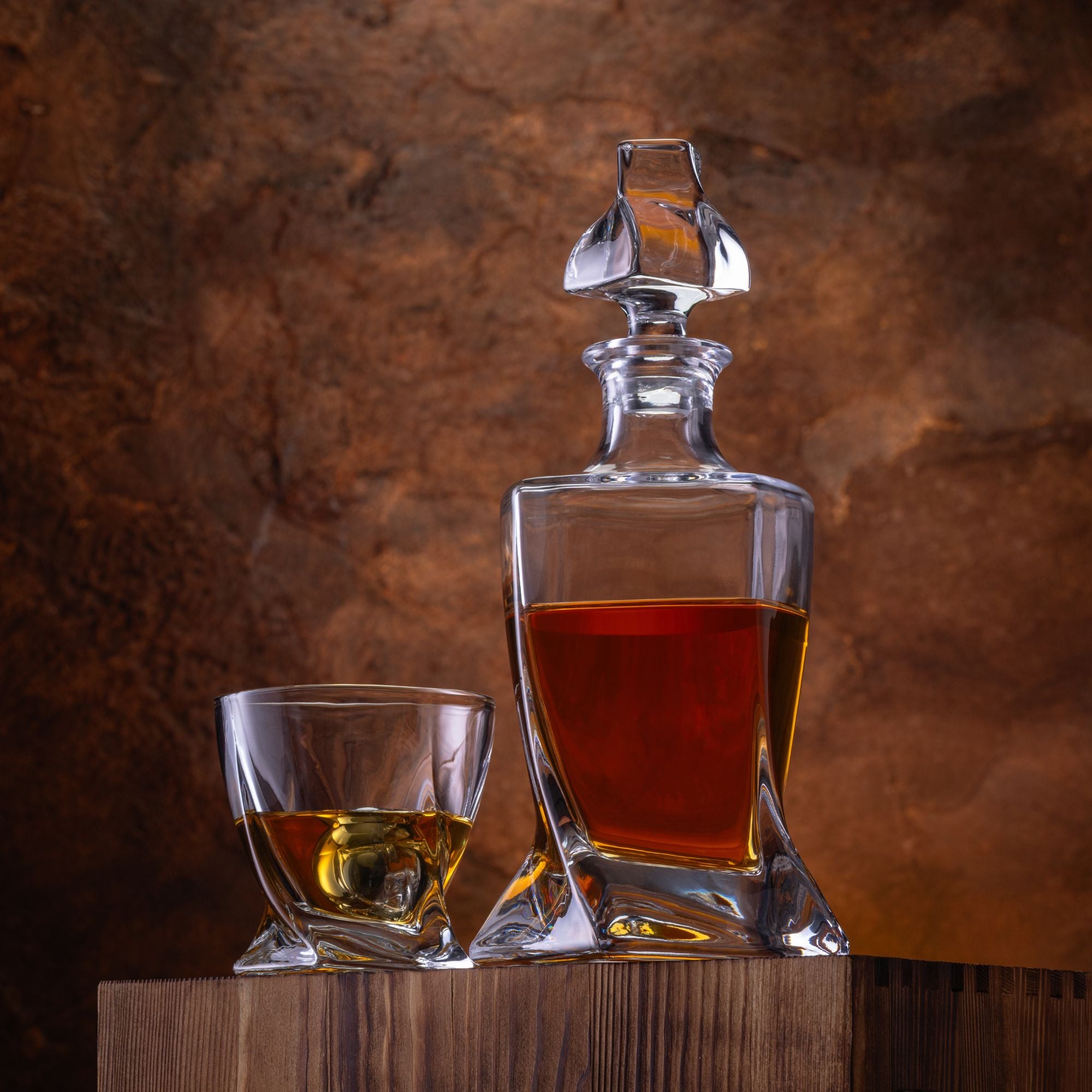 Complete Whiskey Bar Set for Bourbon and Scotch