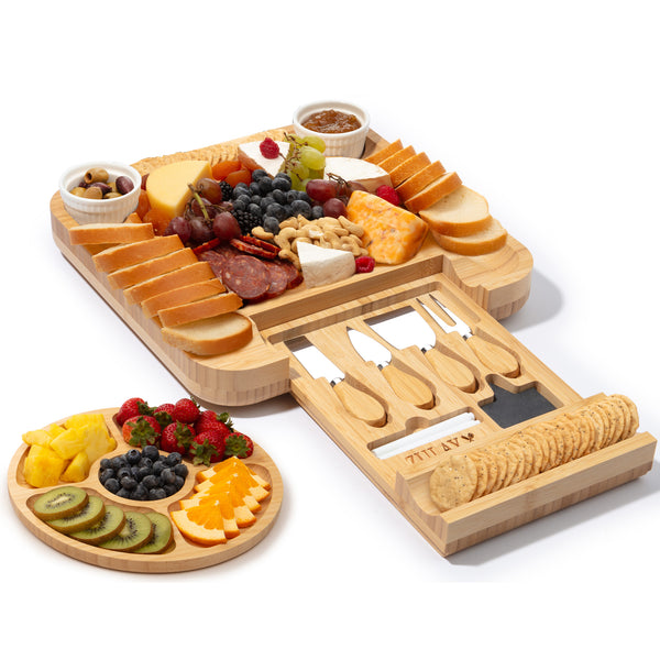Cheese Board Icon Set - Bamboo by Zulay Kitchen