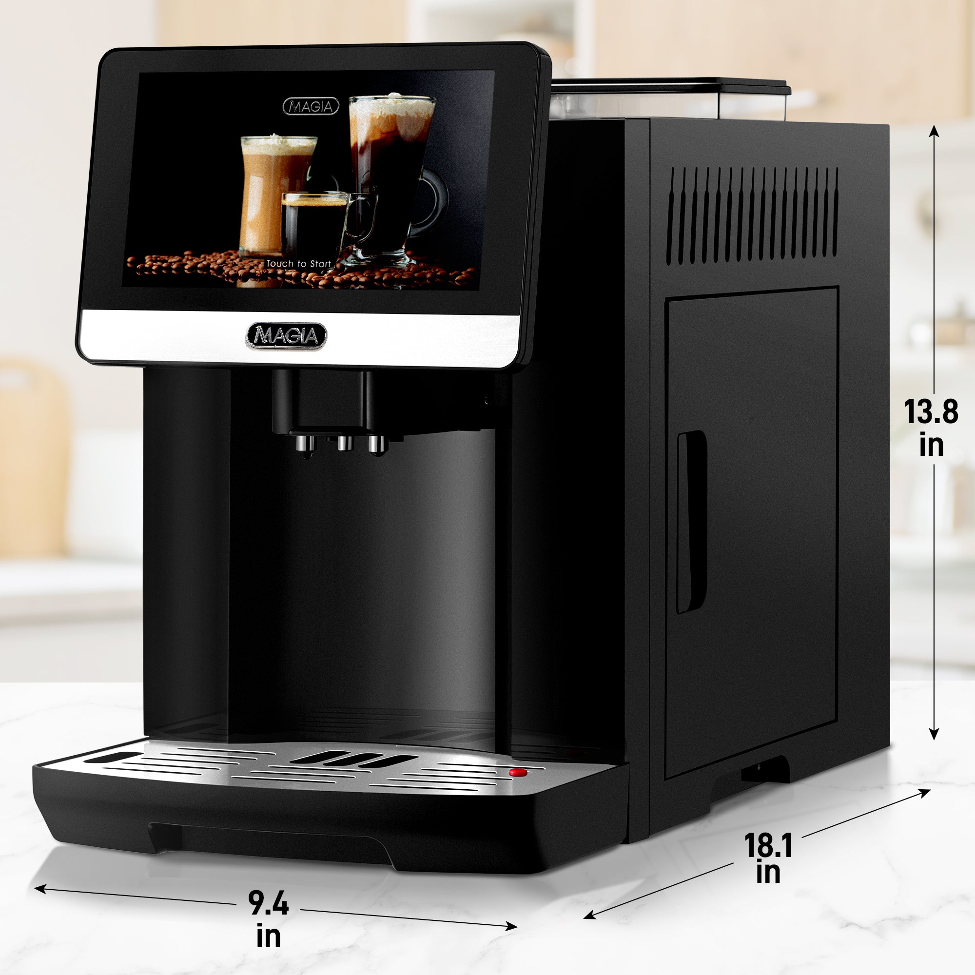 MAGIA Espresso Machine - Black by Zulay Kitchen