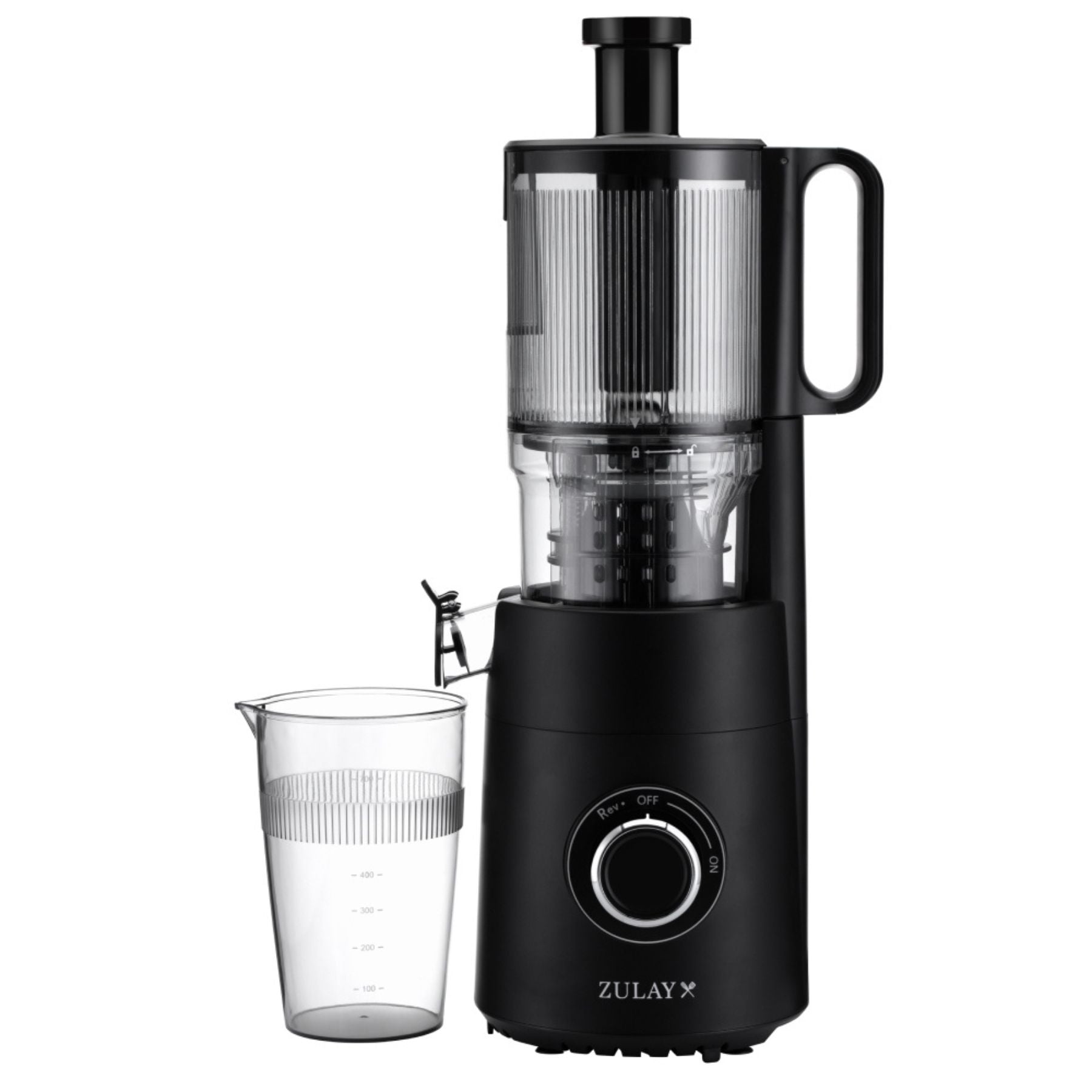 Wide Chute Cold Press Juicer – 5” Masticating Juicer - Black by Zulay Kitchen
