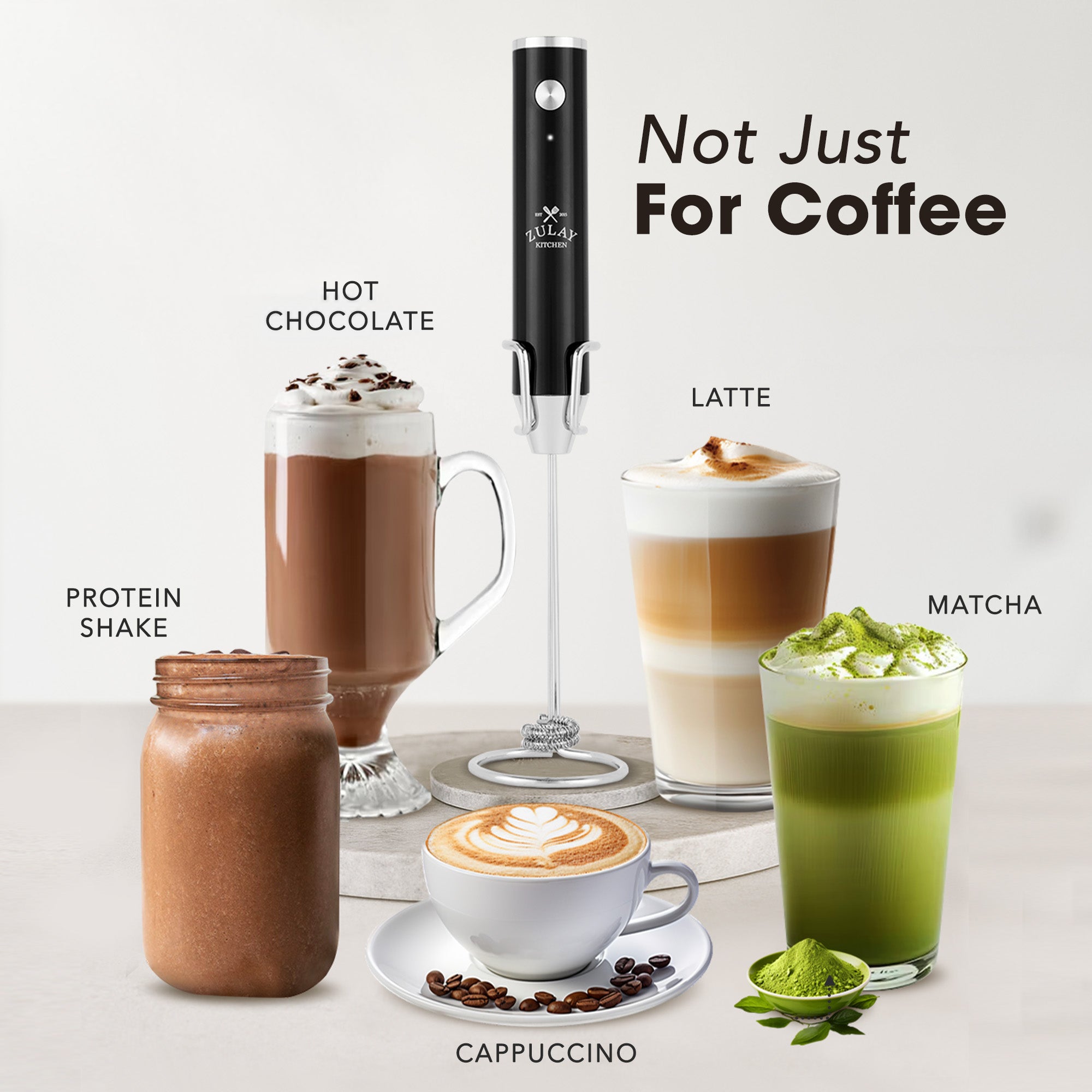 Rechargeable Milk Frother by Zulay Kitchen