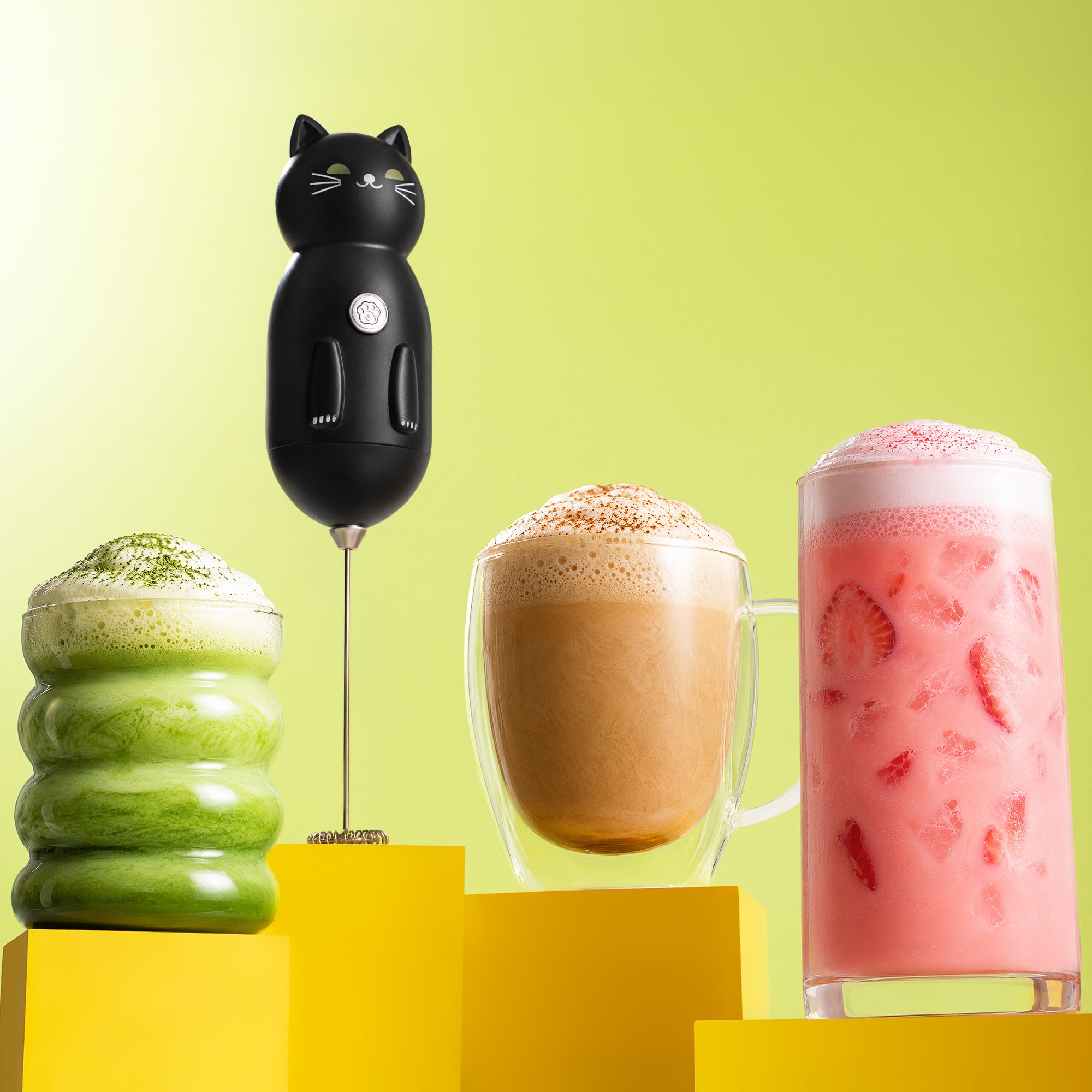 Cat-Shaped Frother Mixer