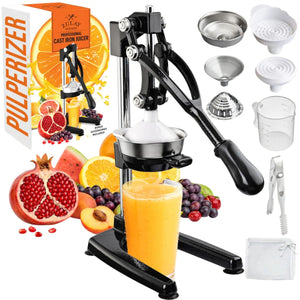 Pulperizer 9-in-1 Cast Iron Juicer - Black