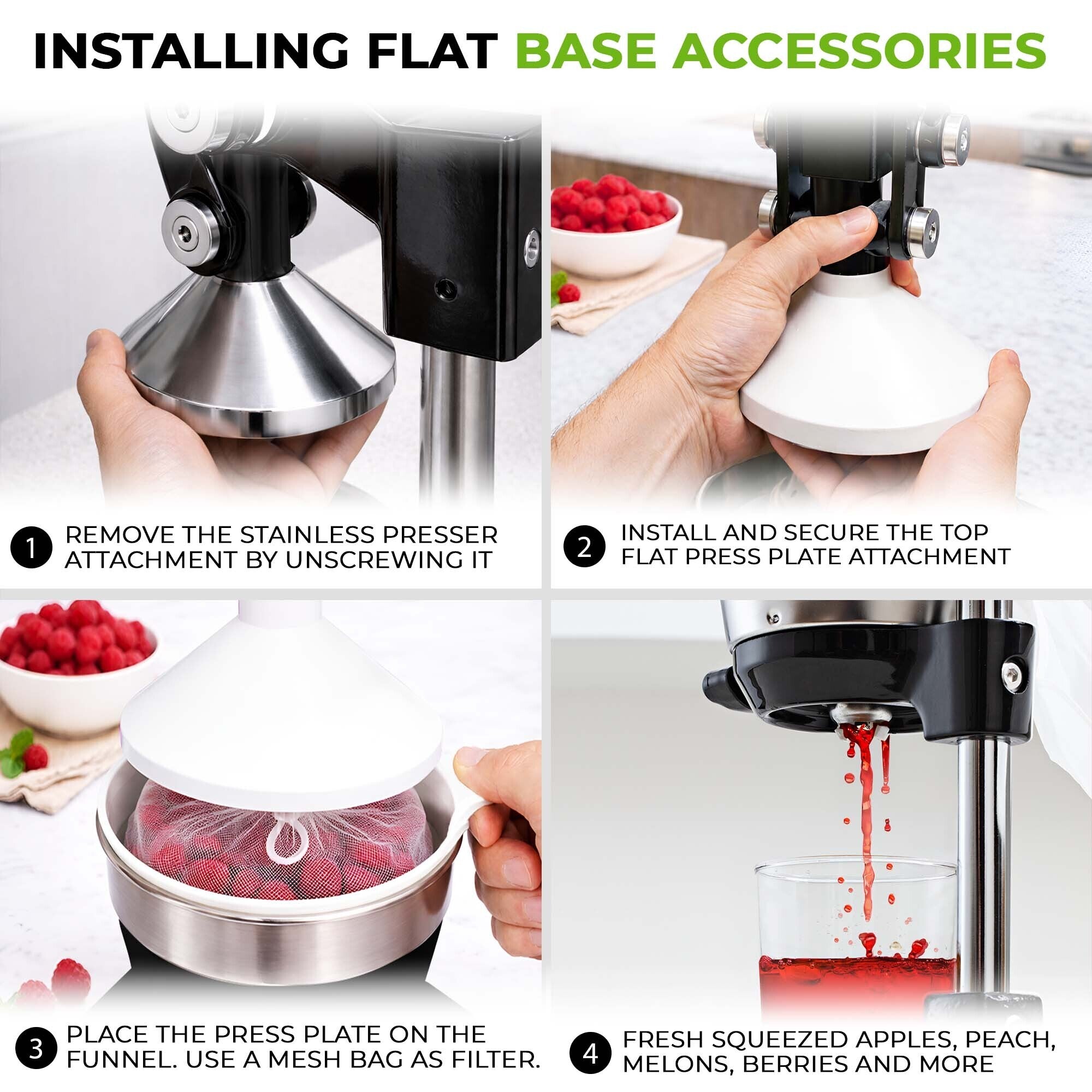Pulverizer 9-in-1 Juicer – Securely Installed on Flat Base for Stable Use