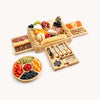 Bamboo Cheese Board Deluxe Set by Zulay Kitchen
