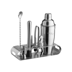 Bartender Kit with Metal Stand | 9-Piece by Zulay Kitchen